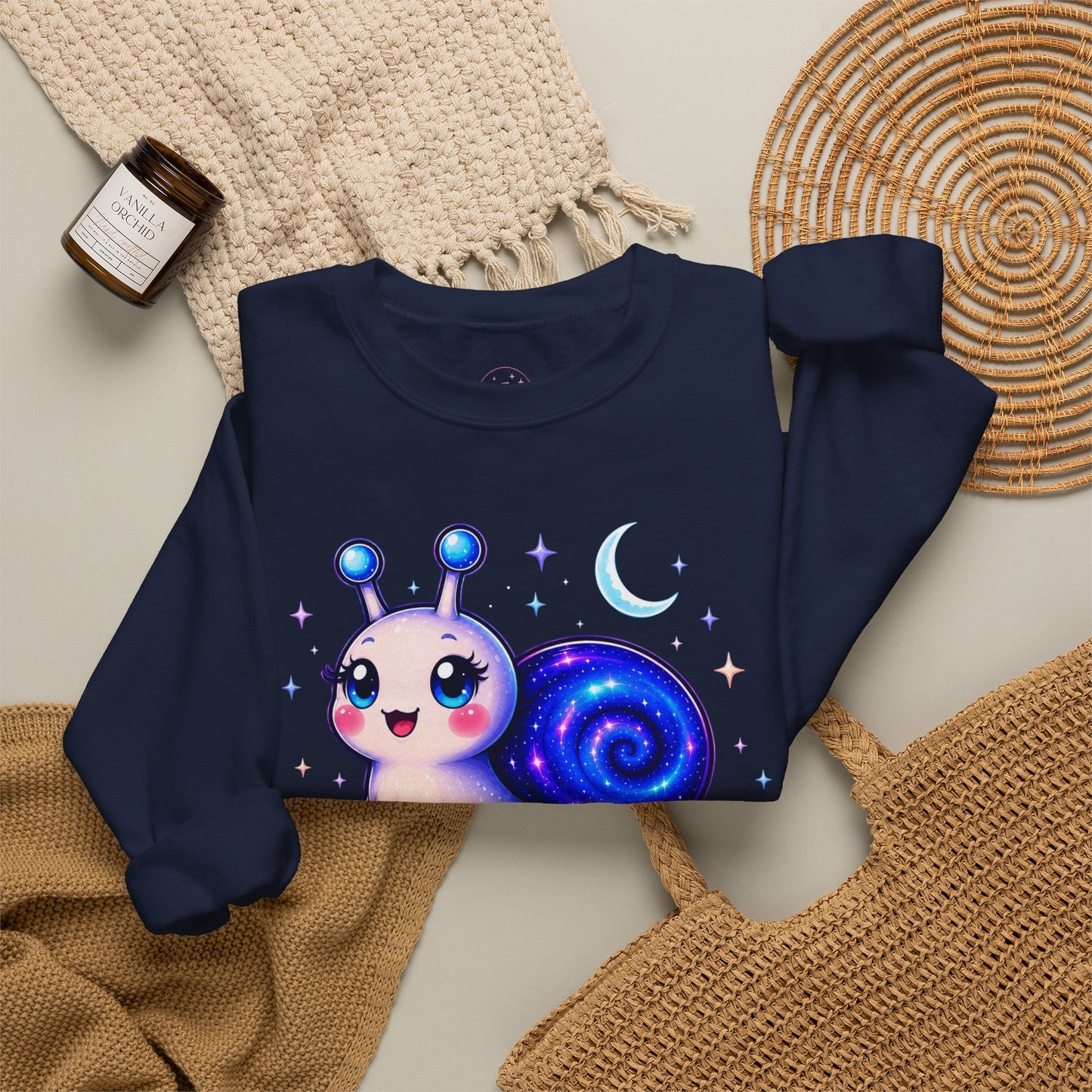 Blue Moon Crewneck Sweatshirt | Velvet Chaos Collection