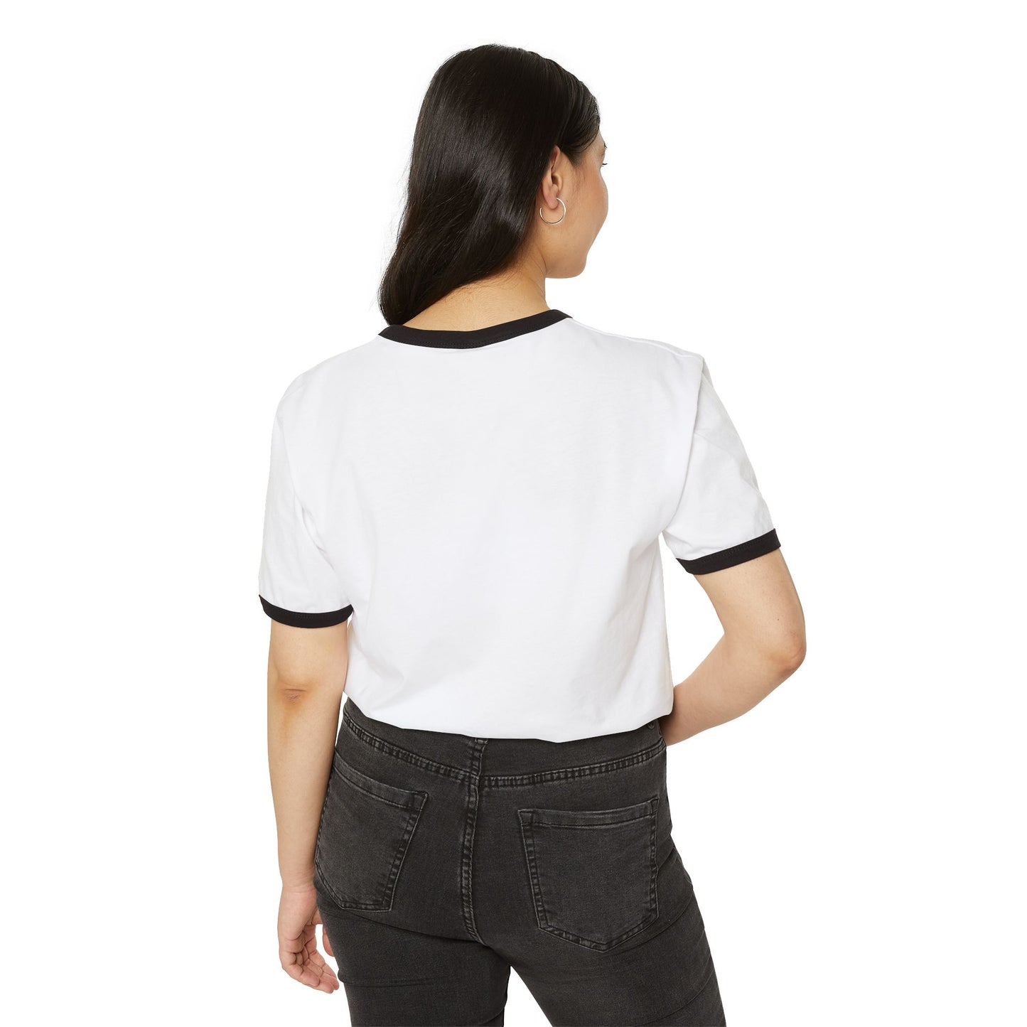 Sunset Peach Ringer Tee
