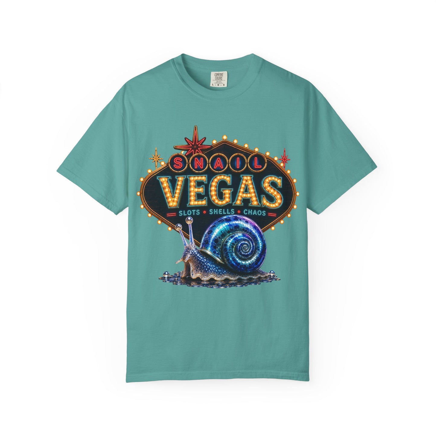 Snail Vegas Comfort Colors Tee 🎰🐌✨