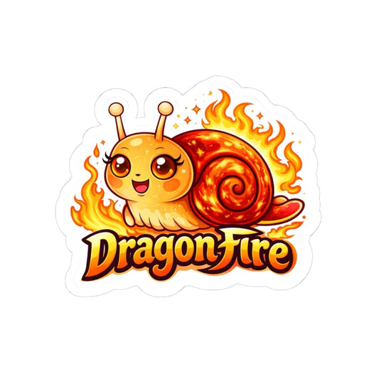 Dragon Fire Snail Line Sticker
