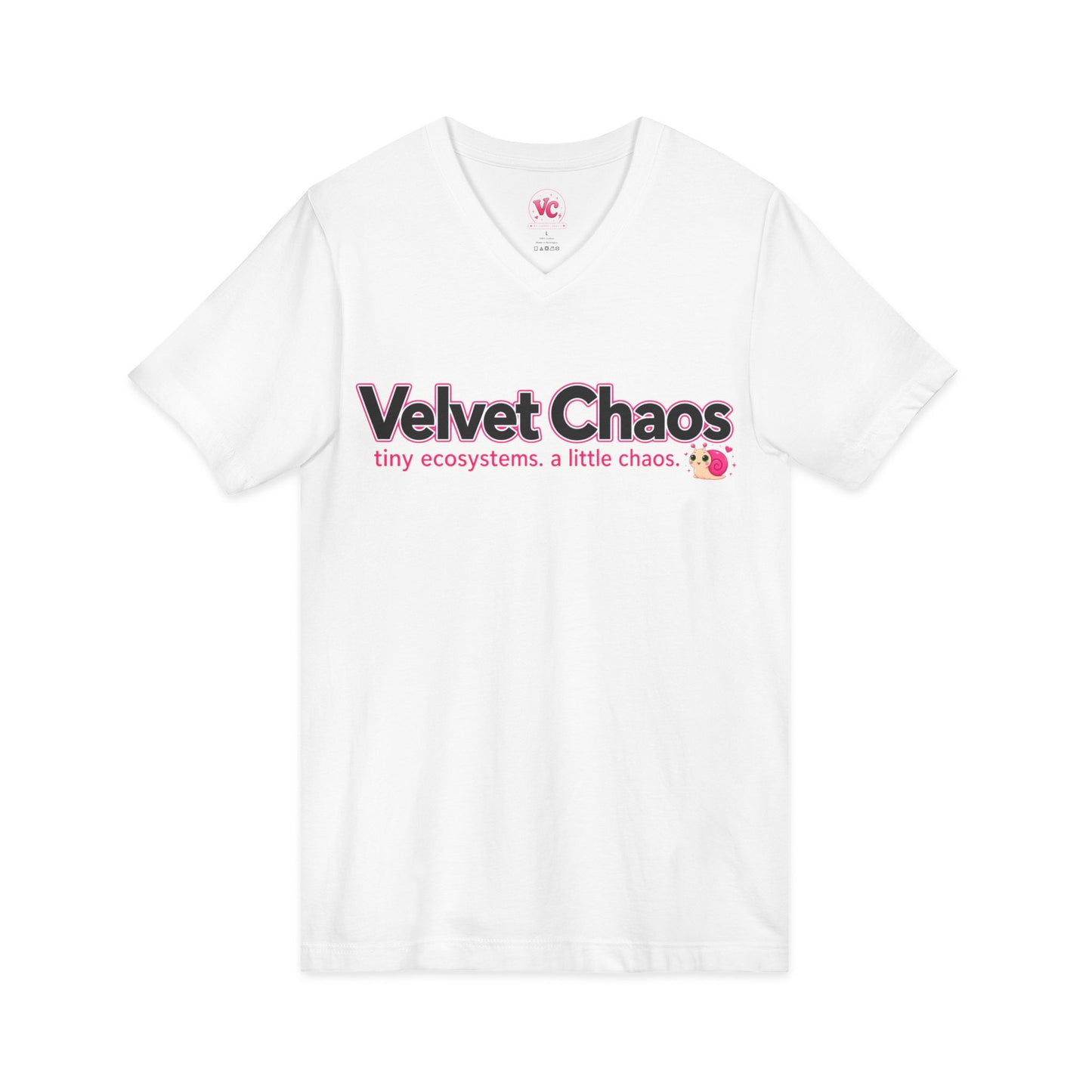 Velvet Chaos Classic V-Neck Tee