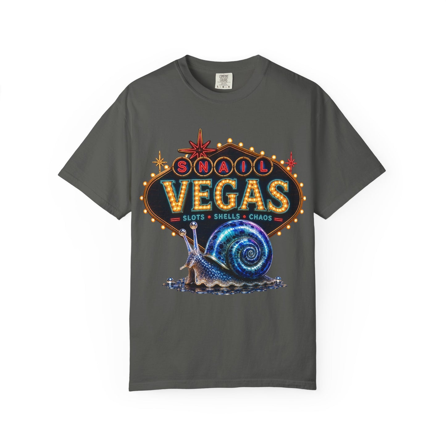 Snail Vegas Comfort Colors Tee 🎰🐌✨