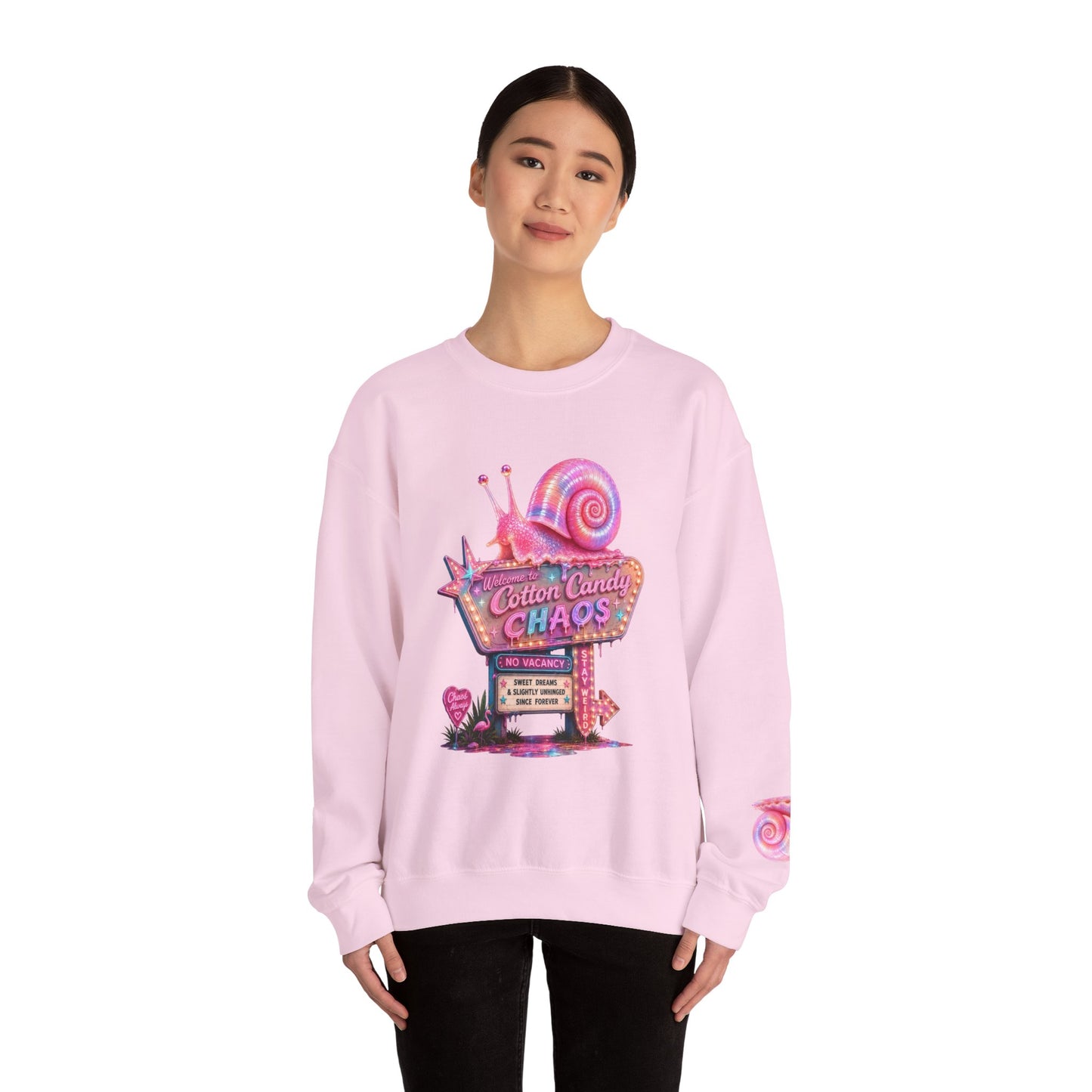 Cotton Candy Chaos Retro Motel Crewneck