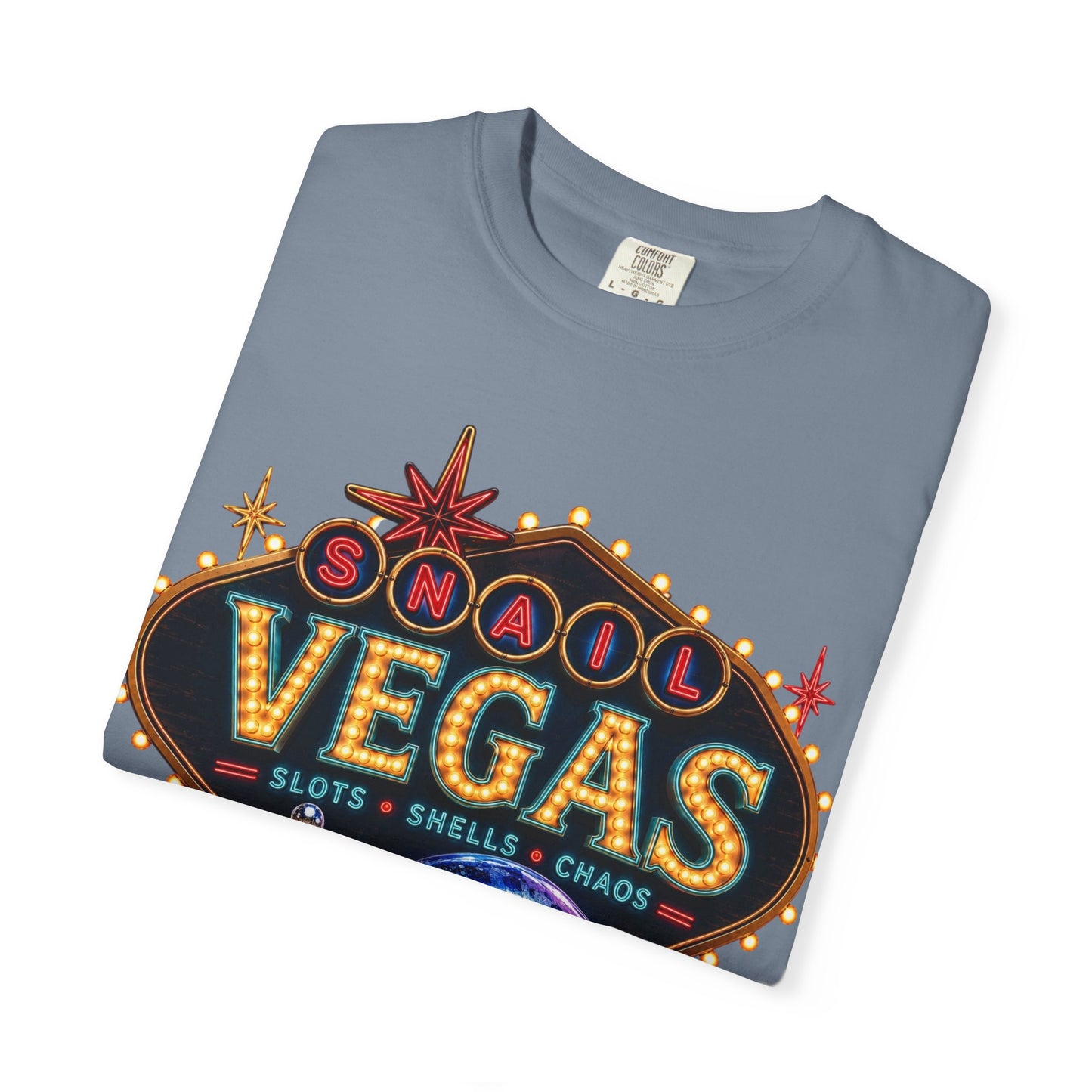 Snail Vegas Comfort Colors Tee 🎰🐌✨