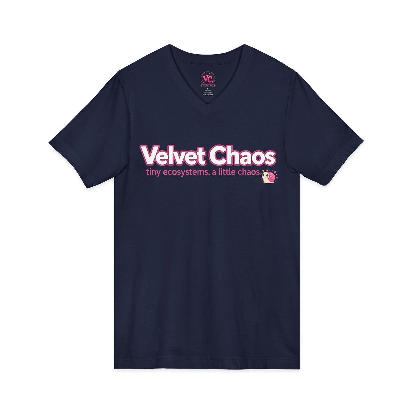 Velvet Chaos Classic V-Neck Tee