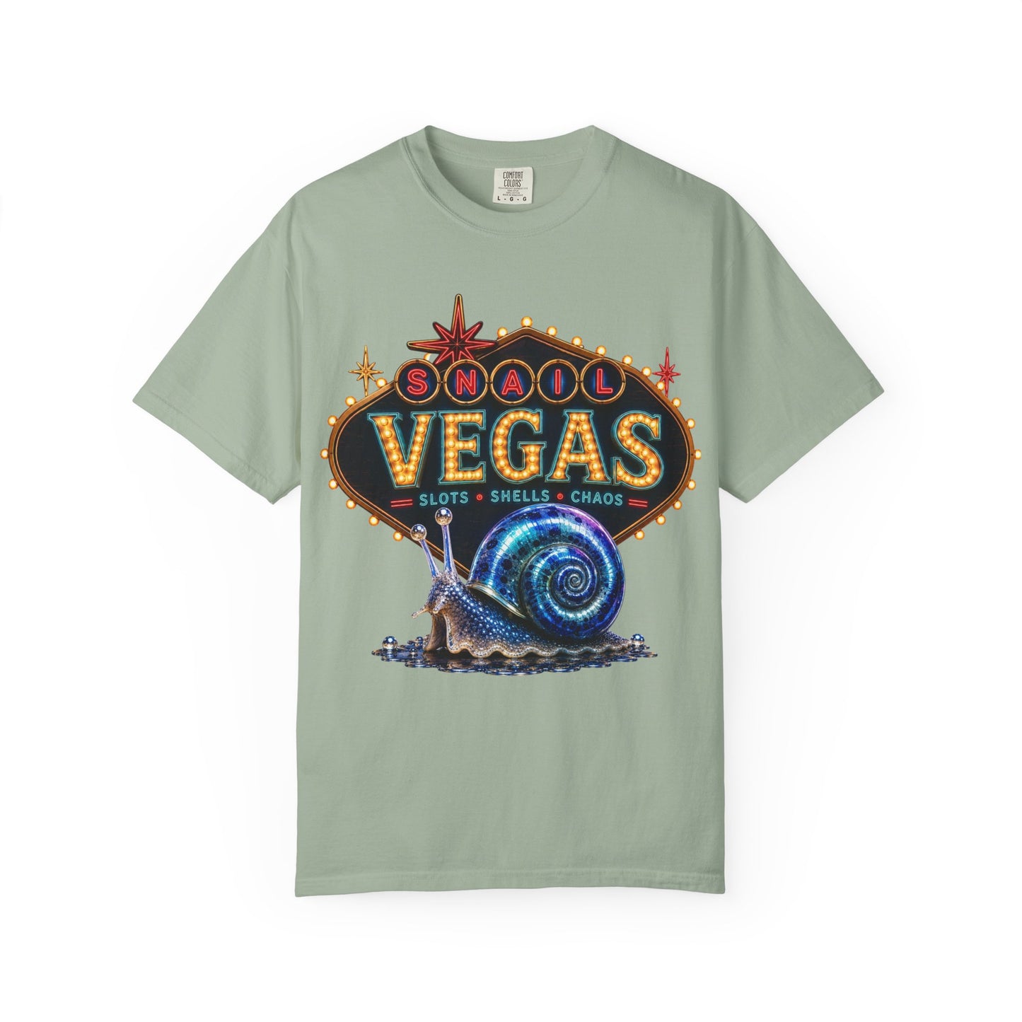 Snail Vegas Comfort Colors Tee 🎰🐌✨