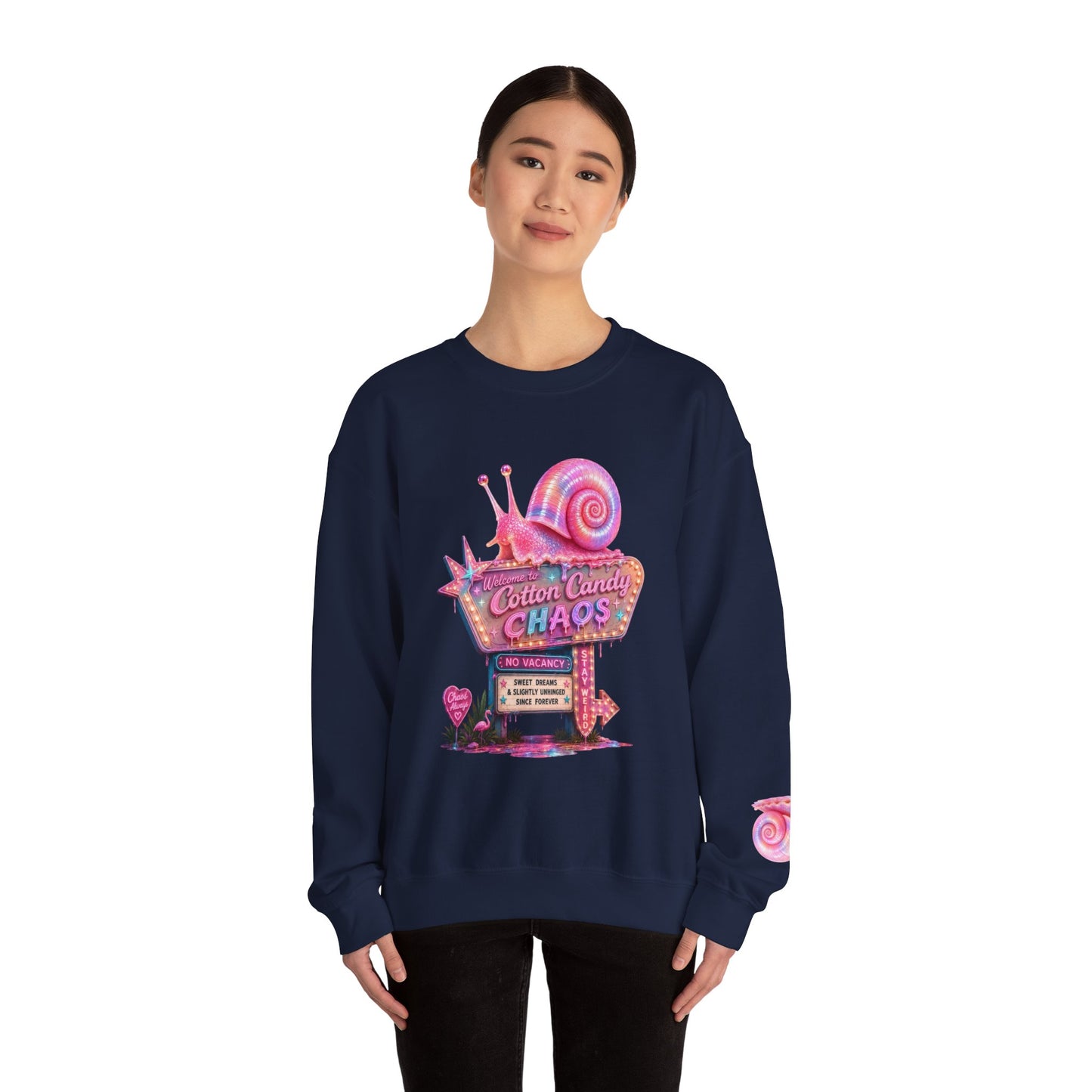 Cotton Candy Chaos Retro Motel Crewneck