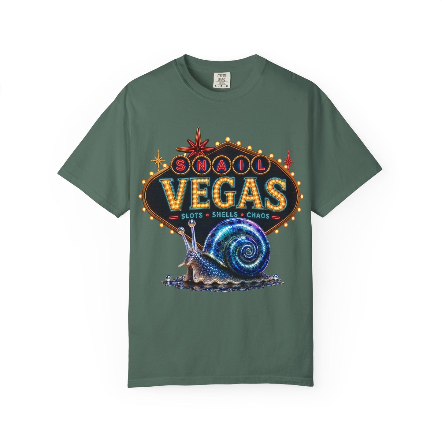 Snail Vegas Comfort Colors Tee 🎰🐌✨