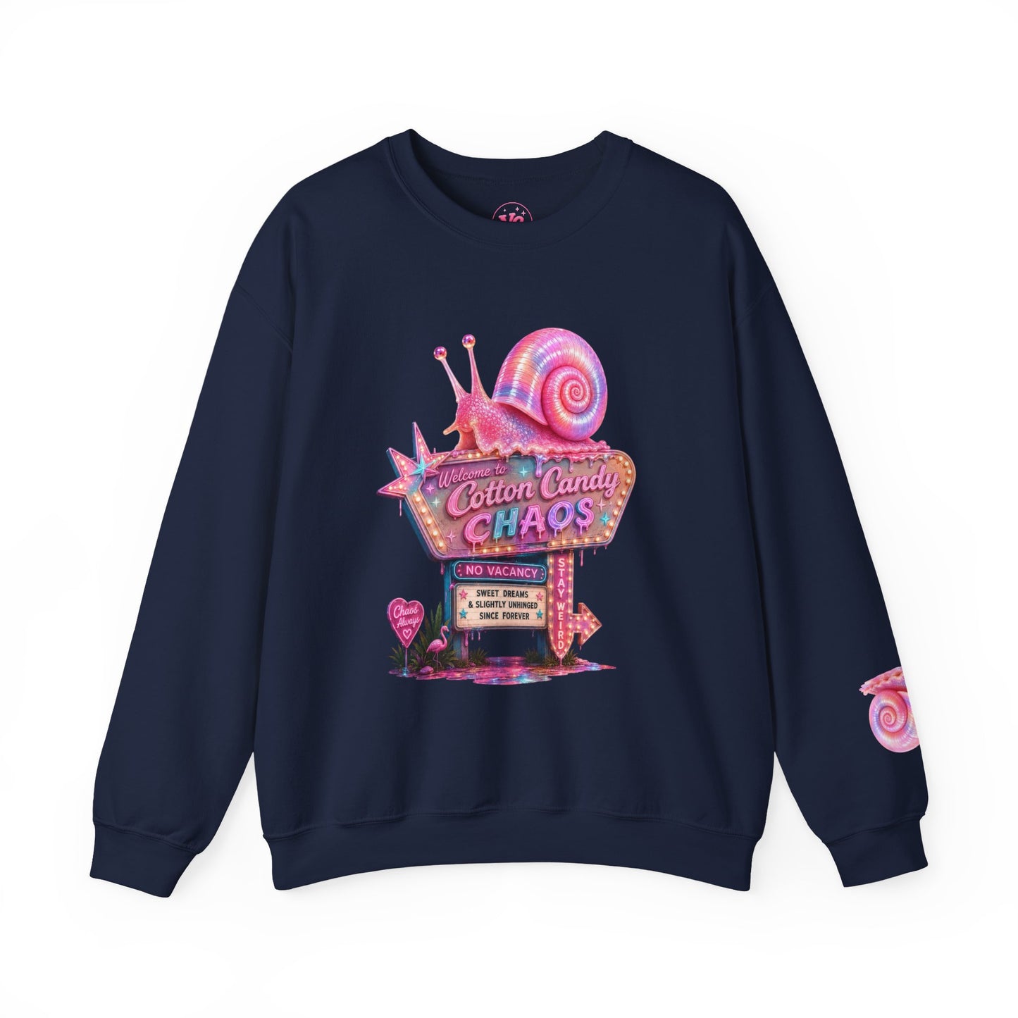 Cotton Candy Chaos Retro Motel Crewneck