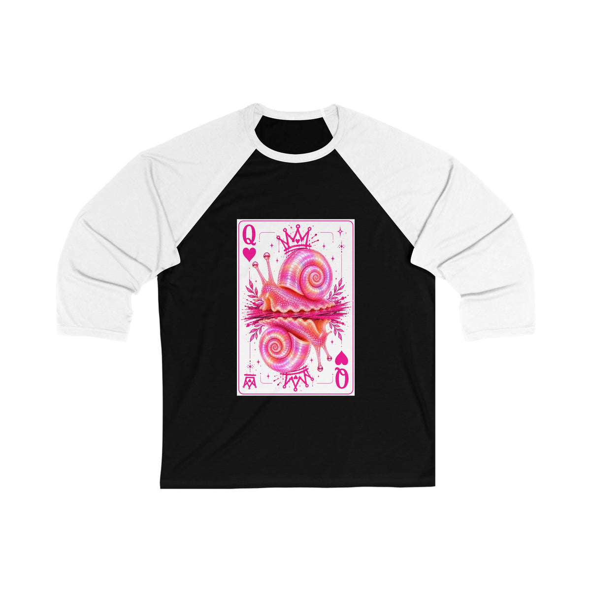 Queen of Hearts Ramshorn Baseball Tee