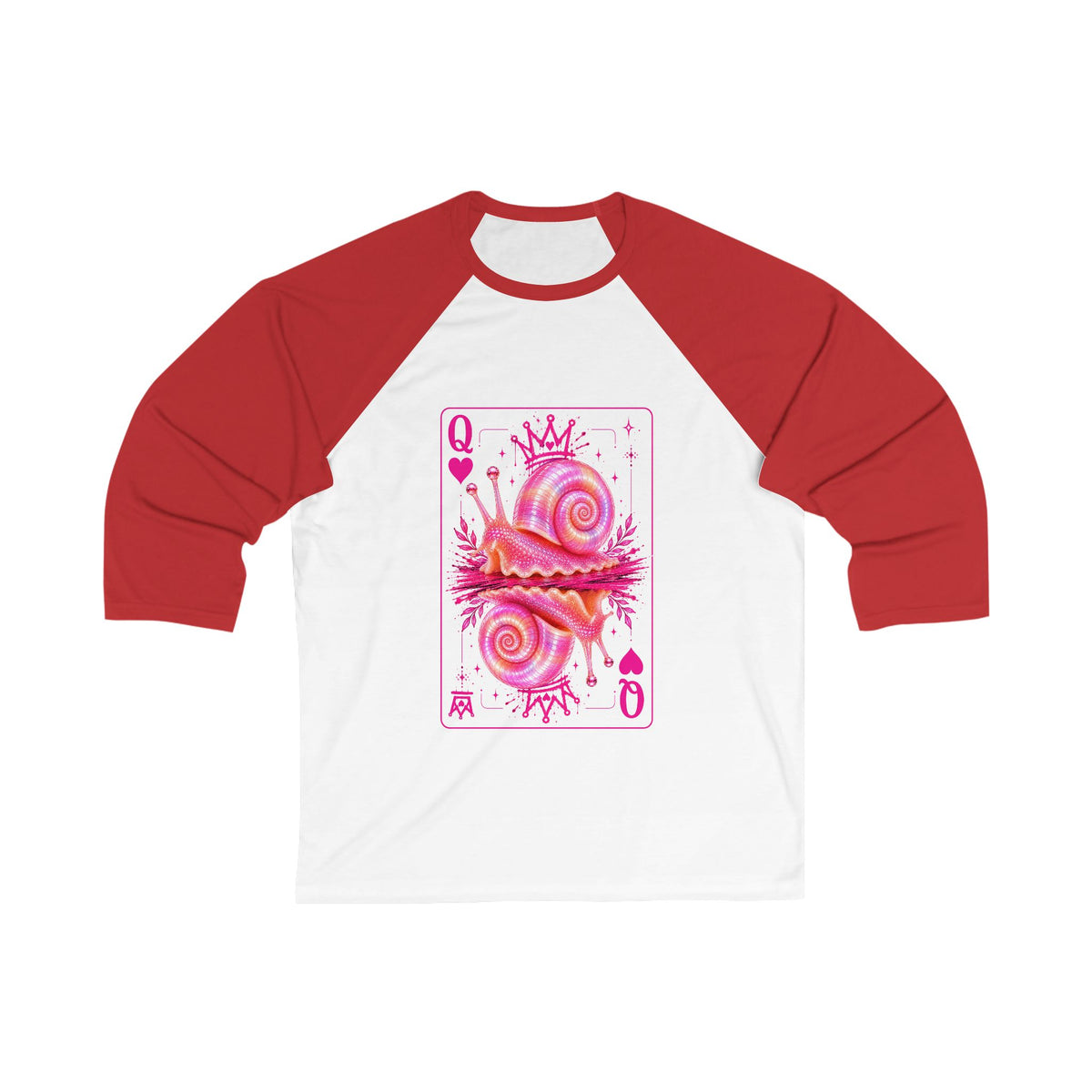 Queen of Hearts Ramshorn Baseball Tee