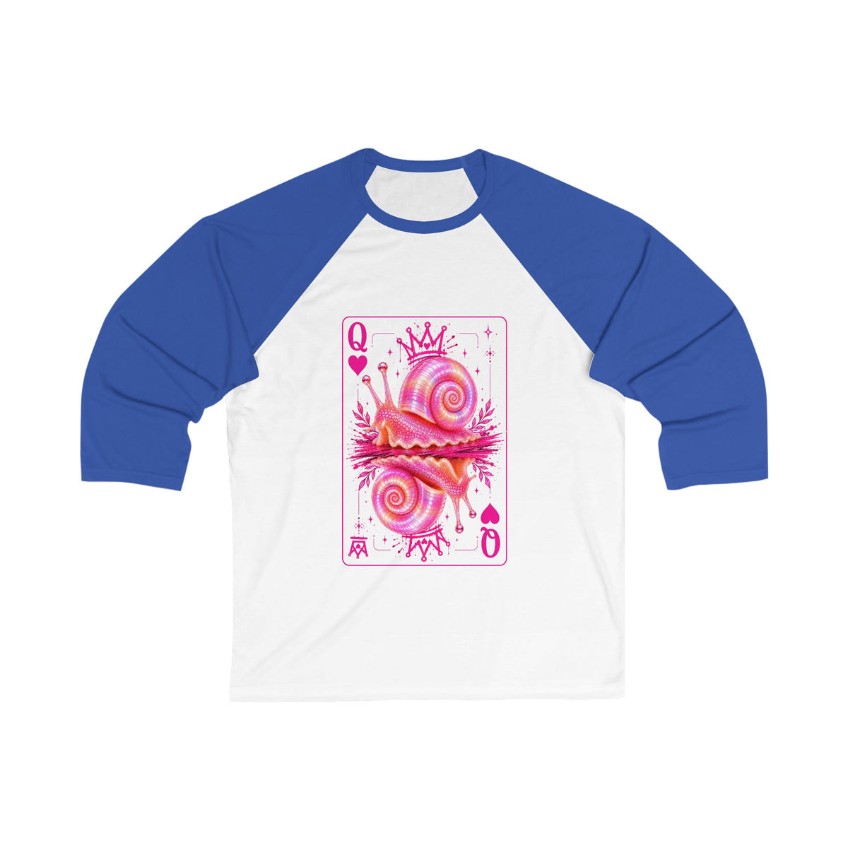 Queen of Hearts Ramshorn Baseball Tee