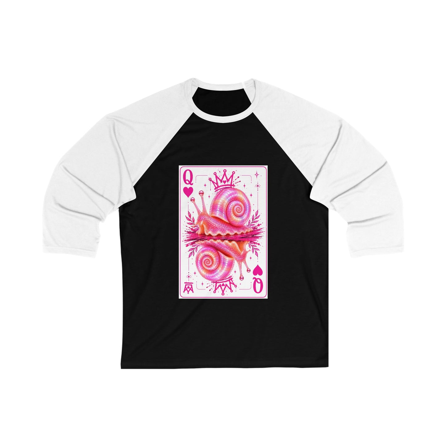 Queen of Hearts Ramshorn Baseball Tee
