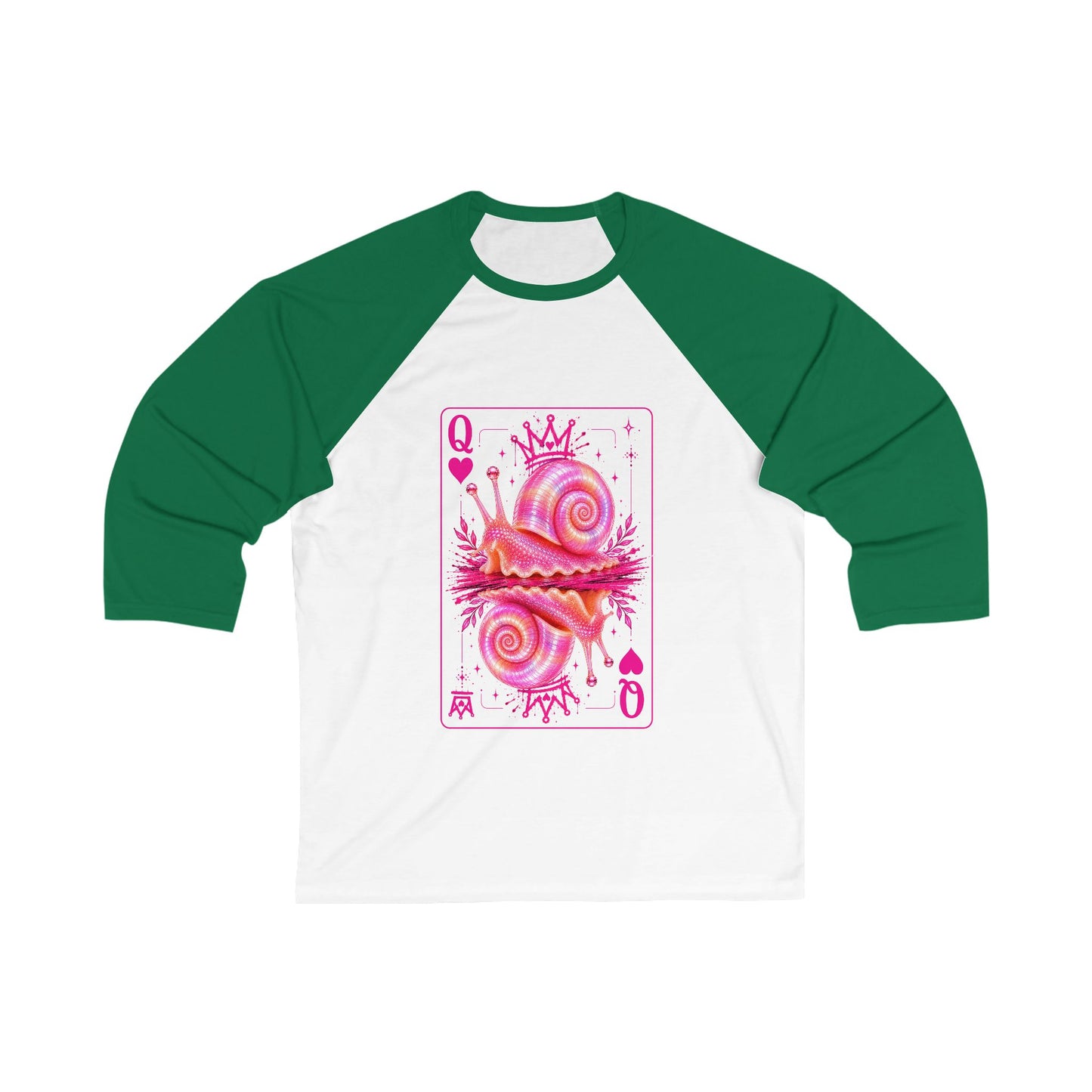 Queen of Hearts Ramshorn Baseball Tee
