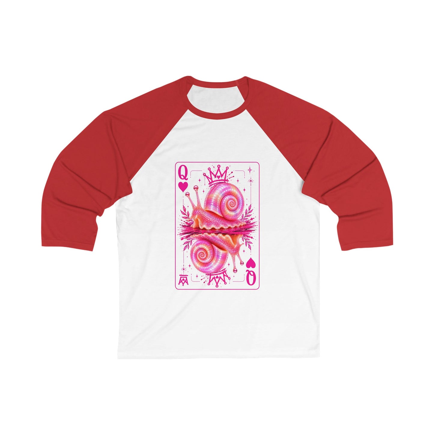 Queen of Hearts Ramshorn Baseball Tee
