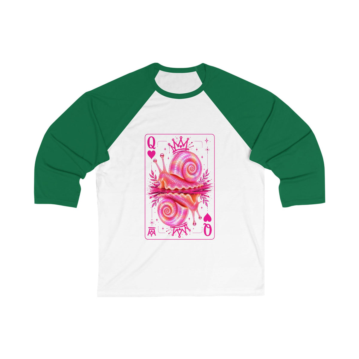 Queen of Hearts Ramshorn Baseball Tee