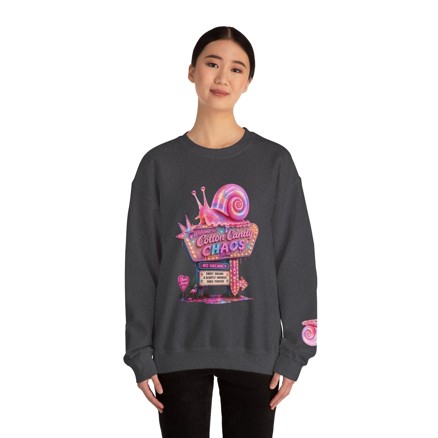 Cotton Candy Chaos Retro Motel Crewneck