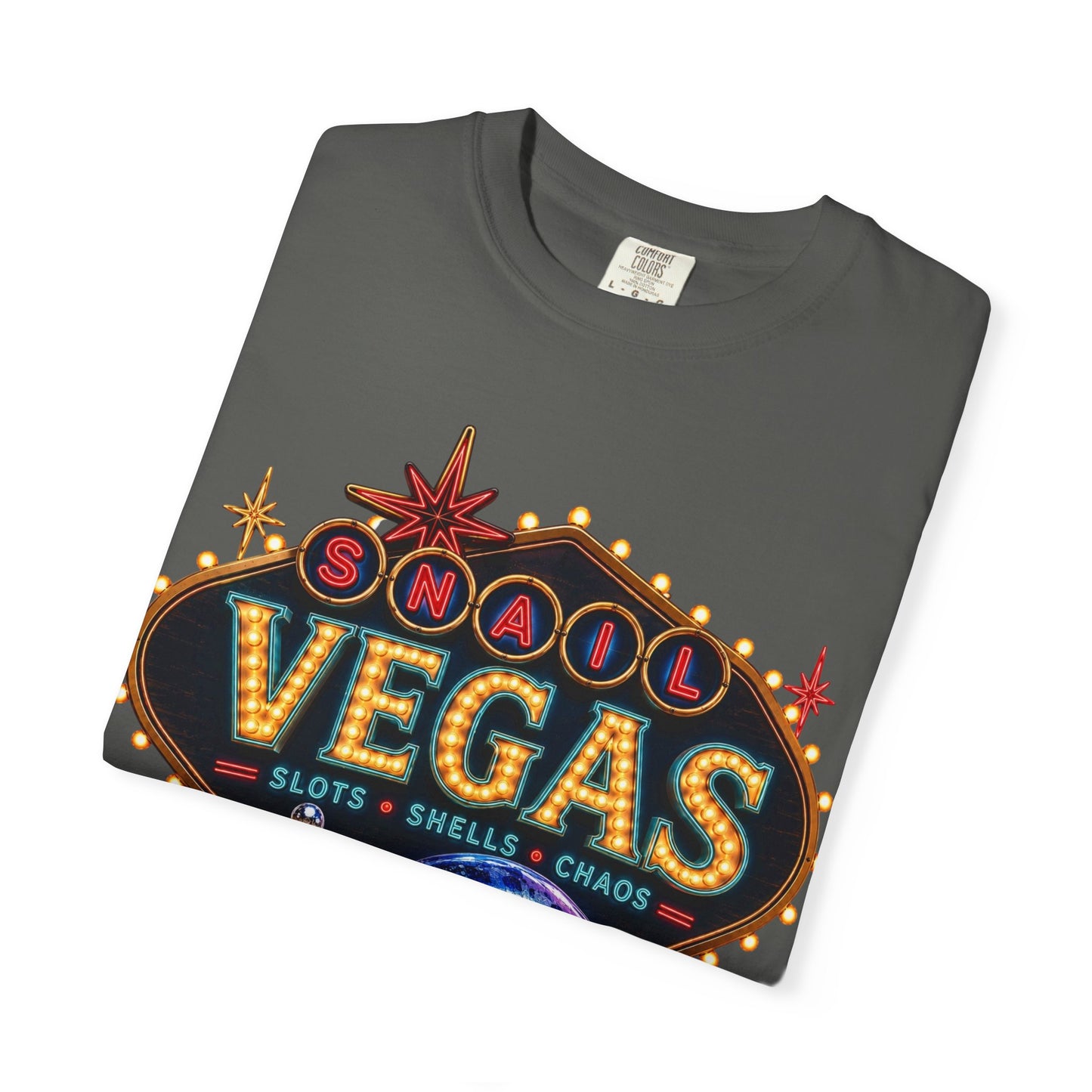Snail Vegas Comfort Colors Tee 🎰🐌✨