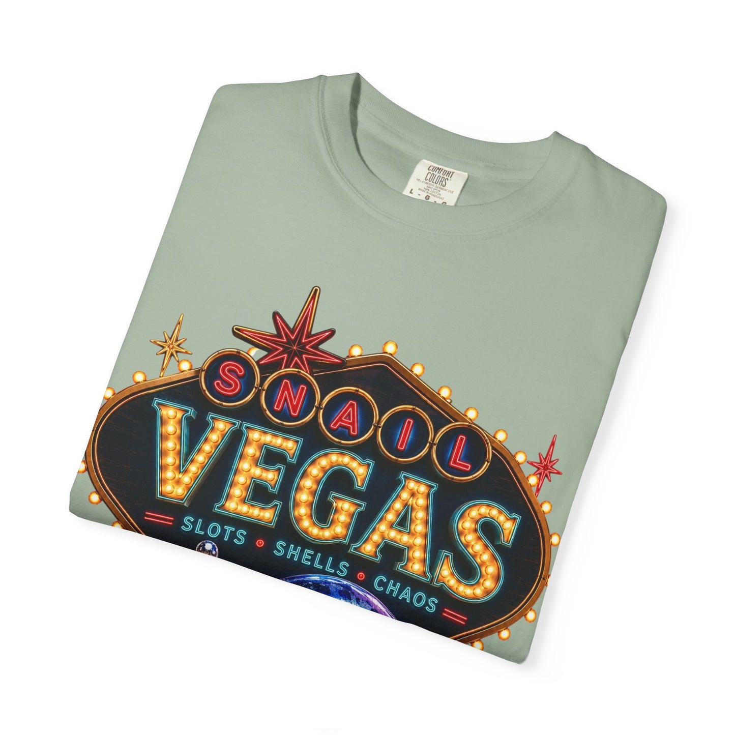 Snail Vegas Comfort Colors Tee 🎰🐌✨