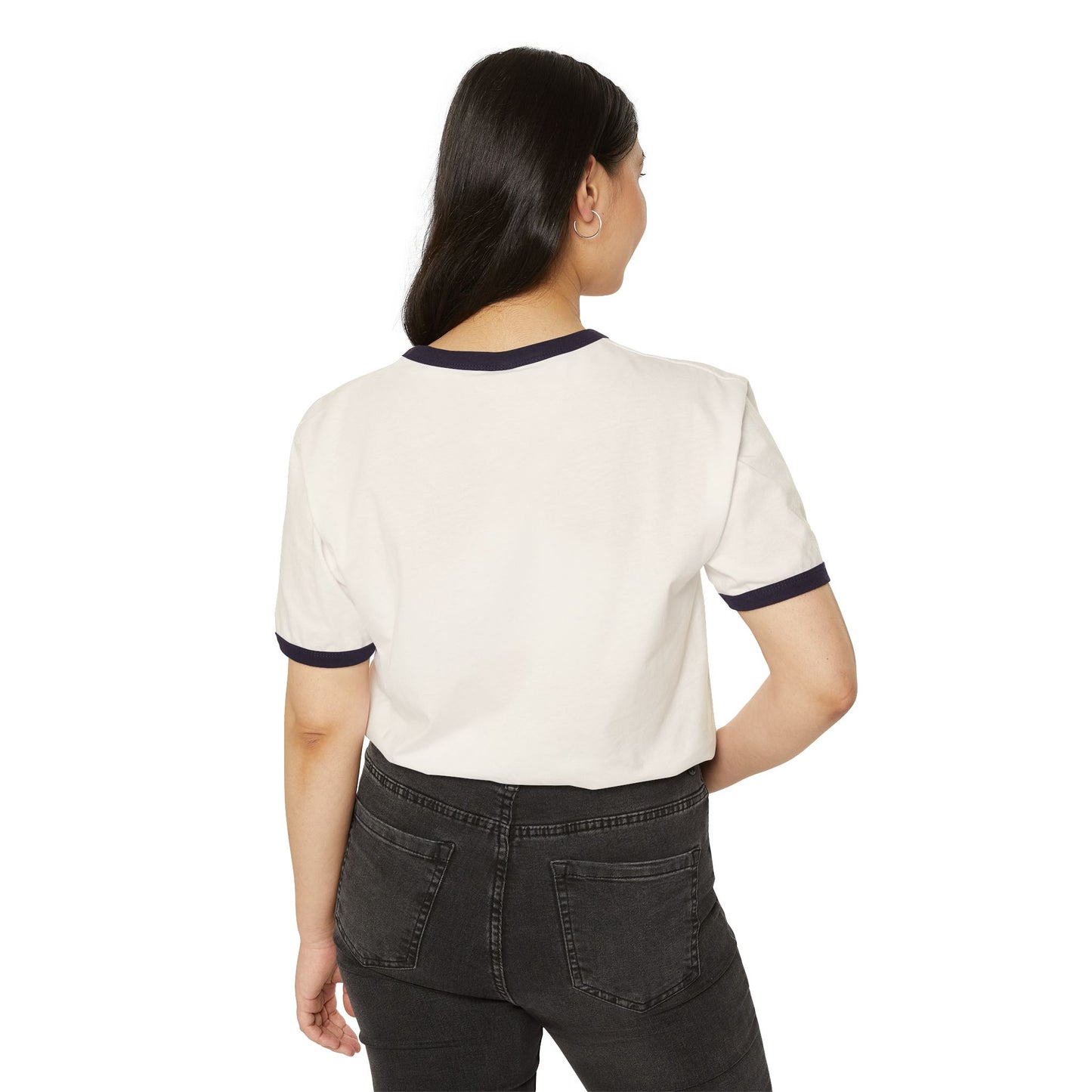 Sunset Peach Ringer Tee