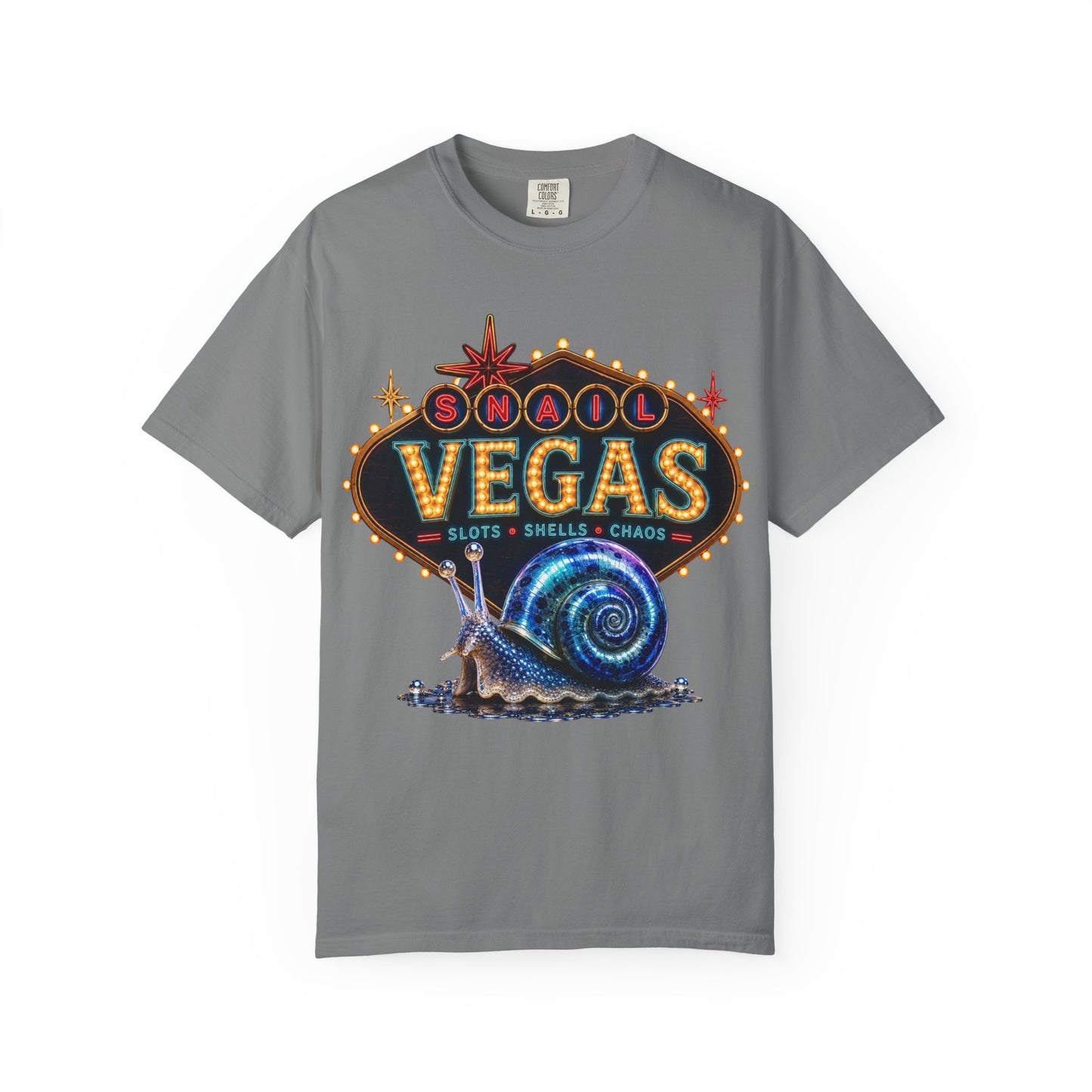 Snail Vegas Comfort Colors Tee 🎰🐌✨