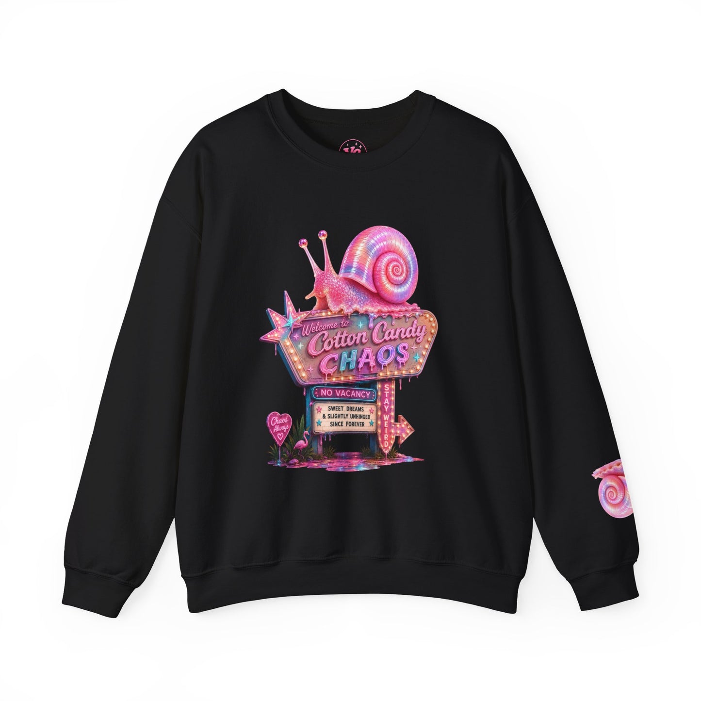 Cotton Candy Chaos Retro Motel Crewneck