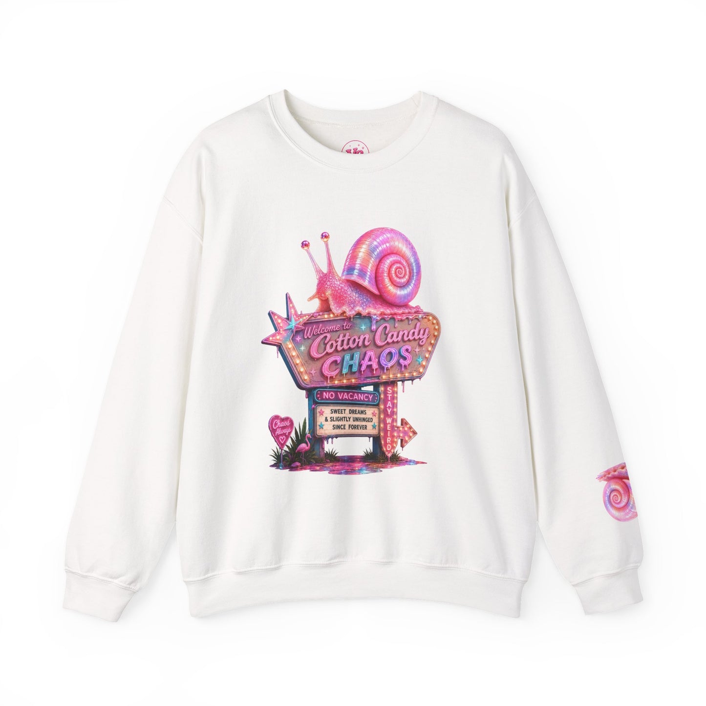 Cotton Candy Chaos Retro Motel Crewneck