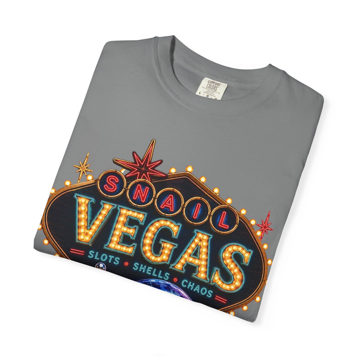 Snail Vegas Comfort Colors Tee 🎰🐌✨
