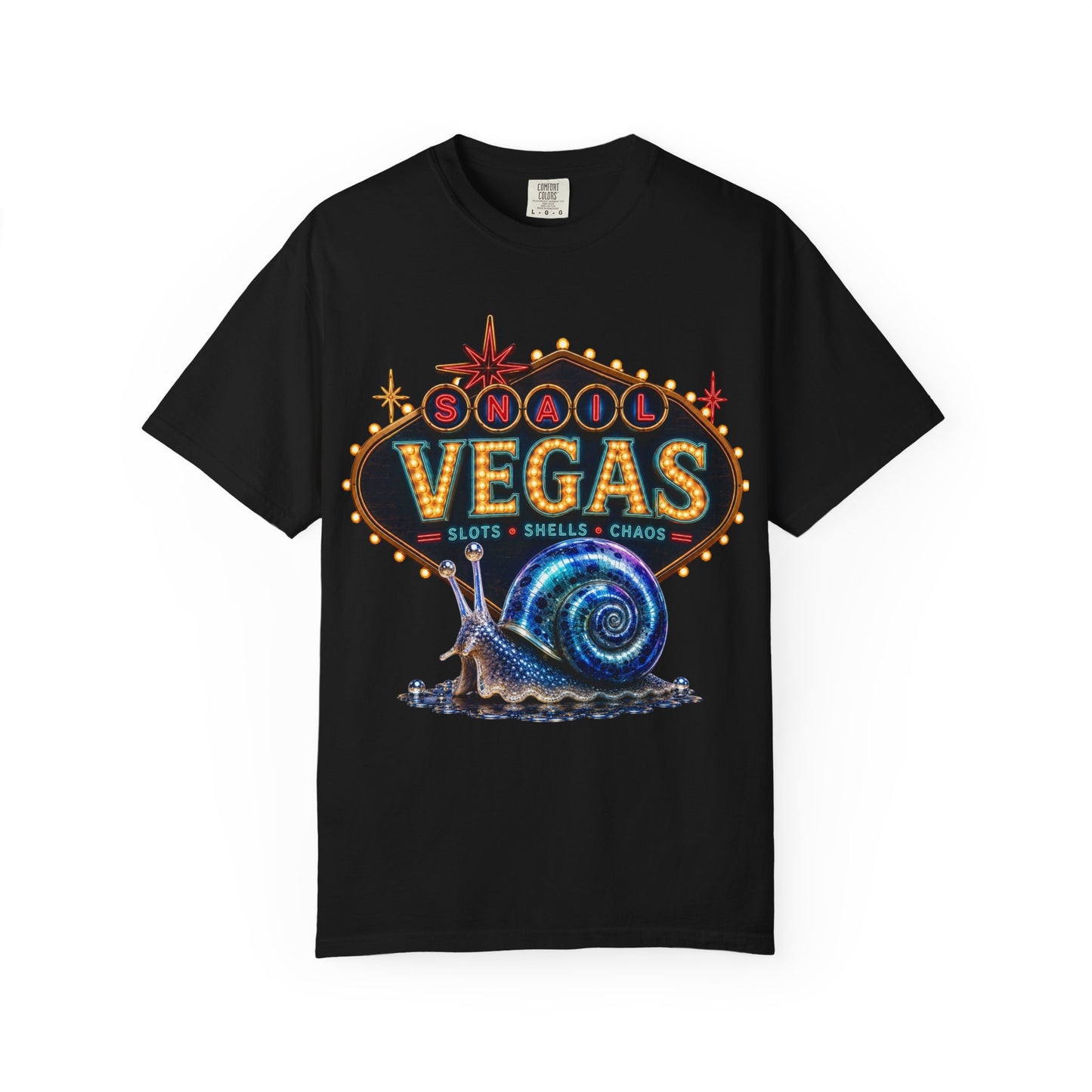Snail Vegas Comfort Colors Tee 🎰🐌✨