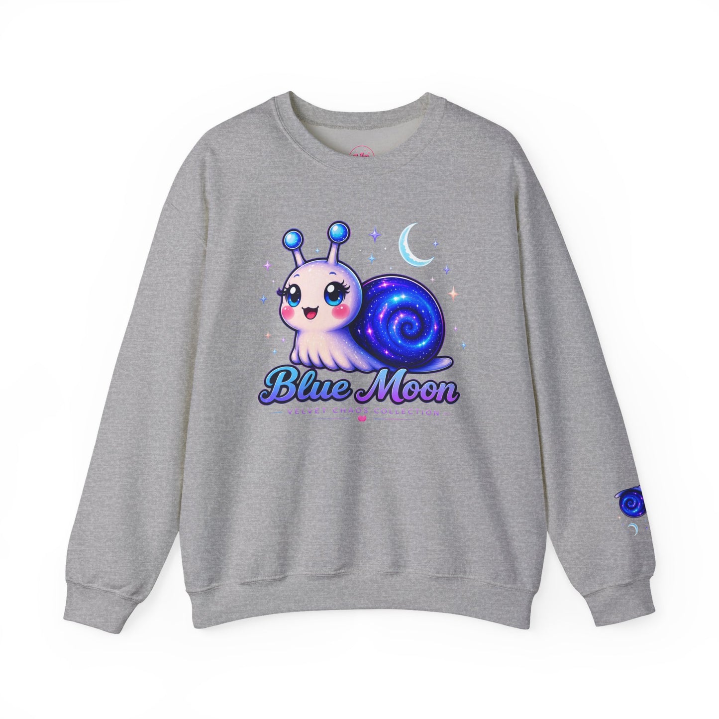Blue Moon Crewneck Sweatshirt | Velvet Chaos Collection