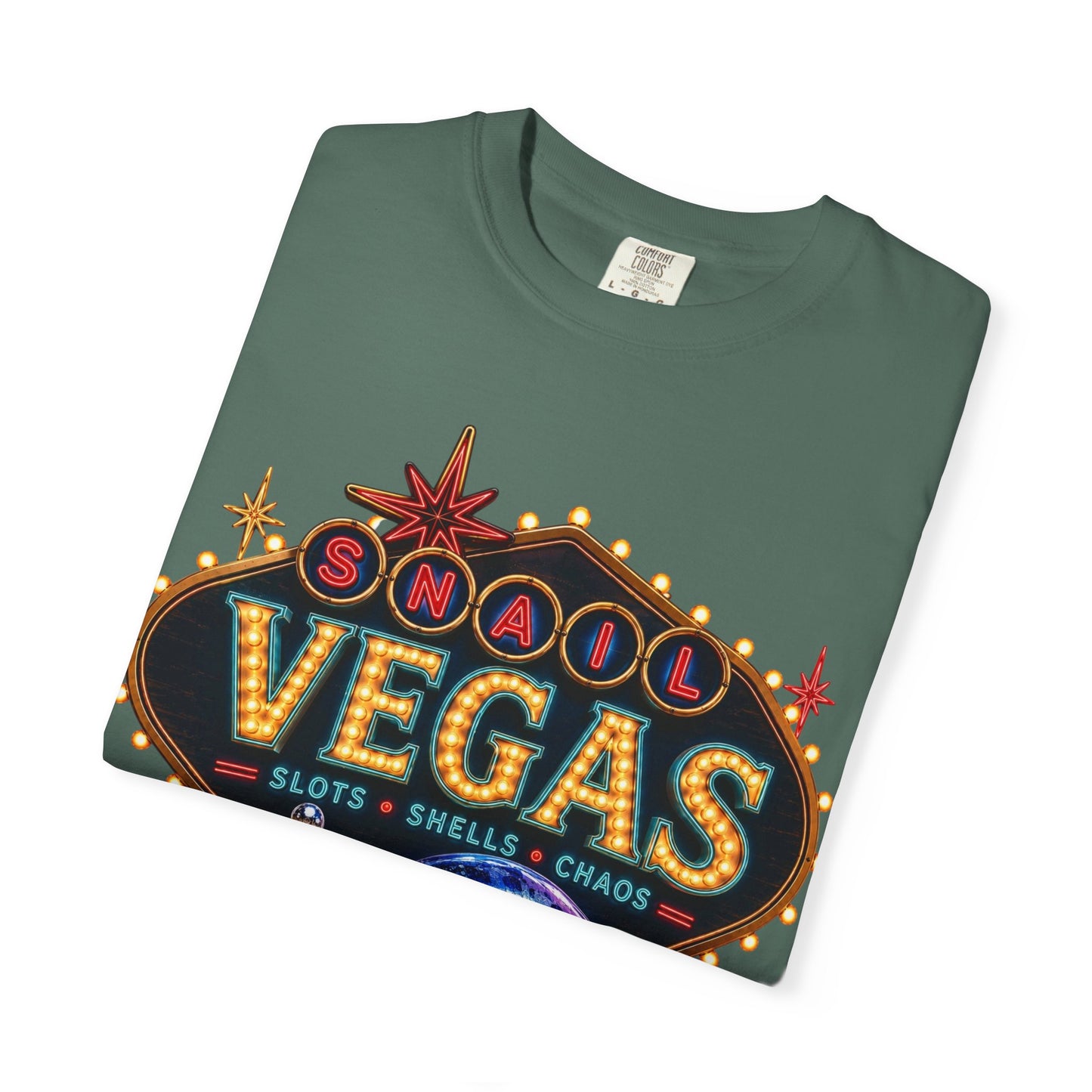 Snail Vegas Comfort Colors Tee 🎰🐌✨