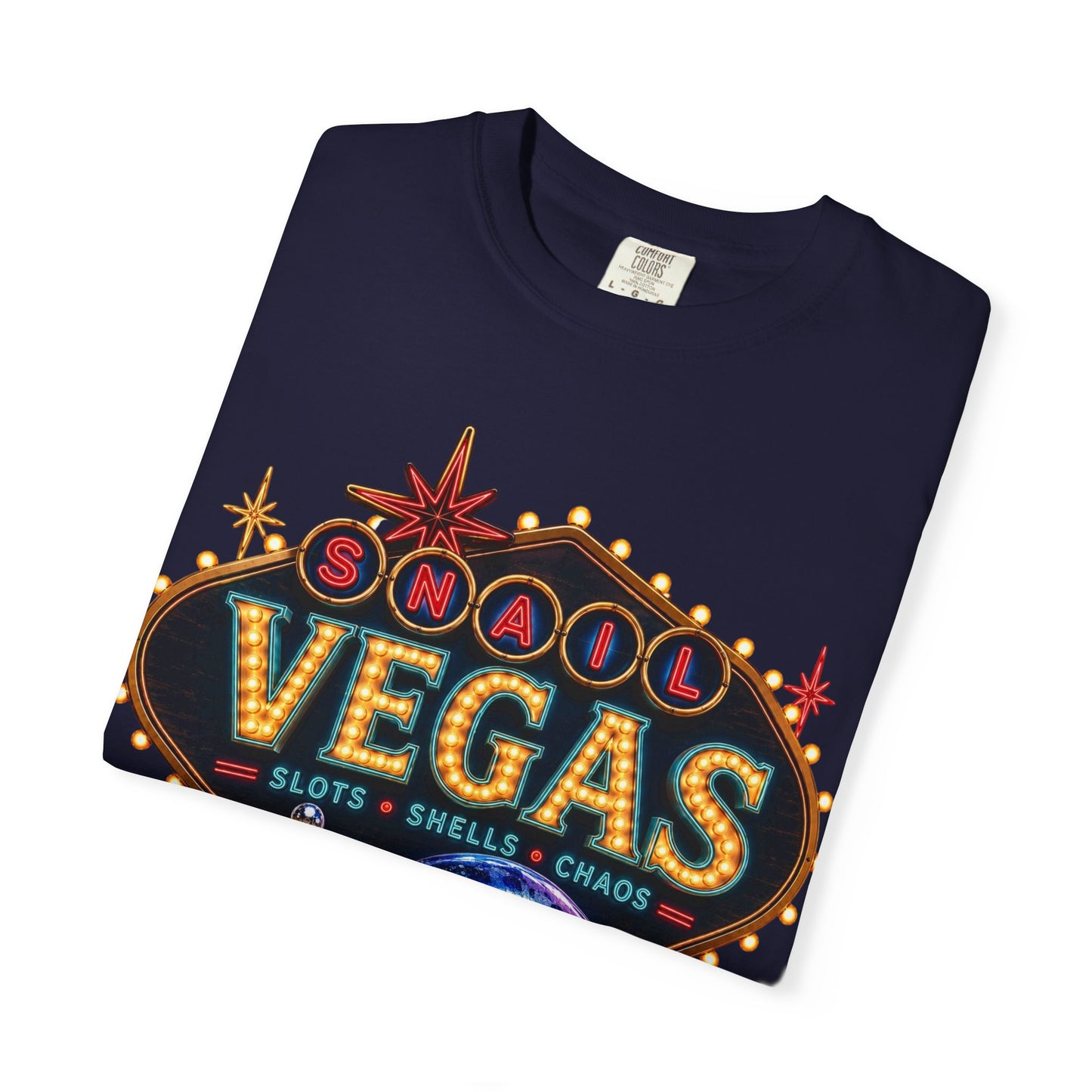 Snail Vegas Comfort Colors Tee 🎰🐌✨