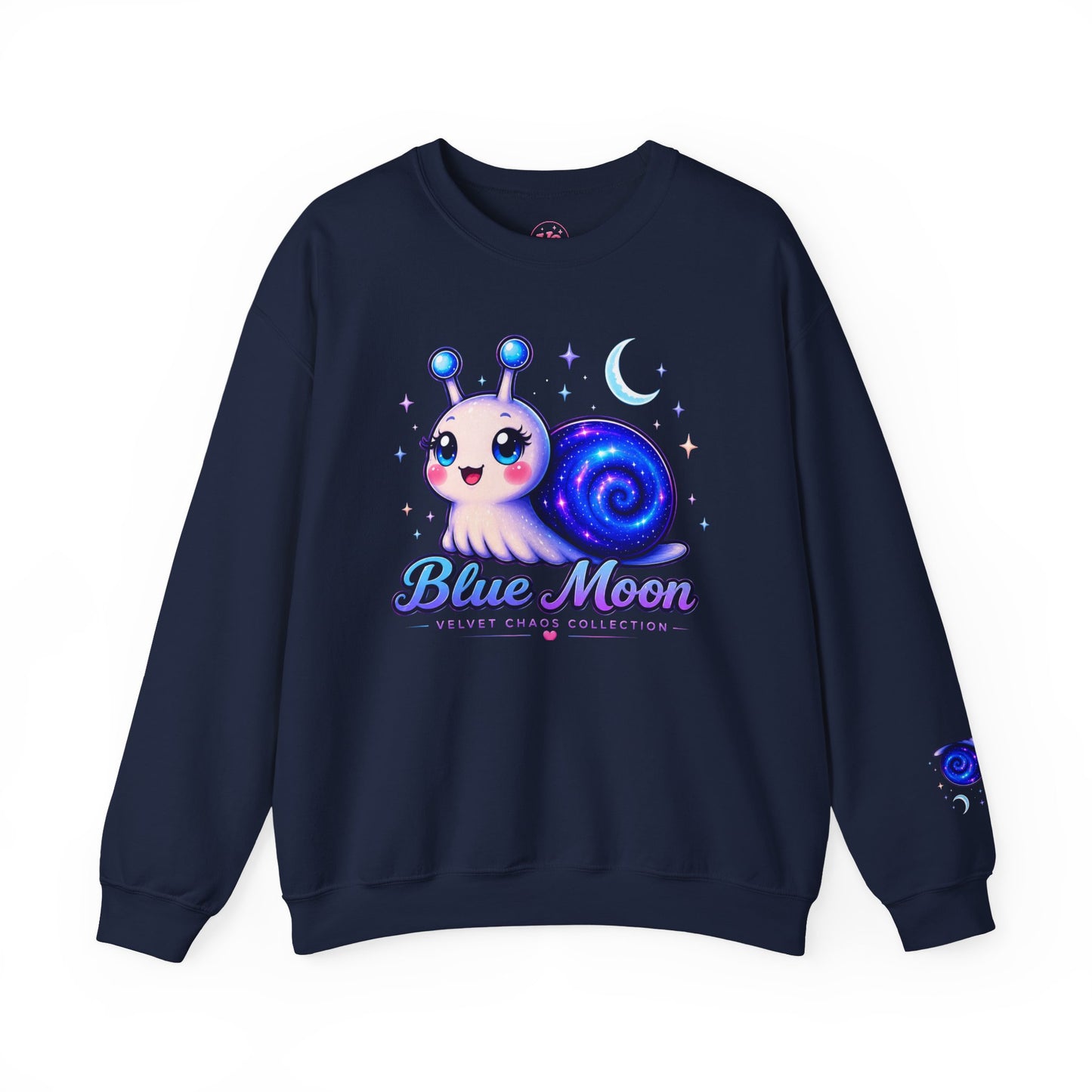 Blue Moon Crewneck Sweatshirt | Velvet Chaos Collection