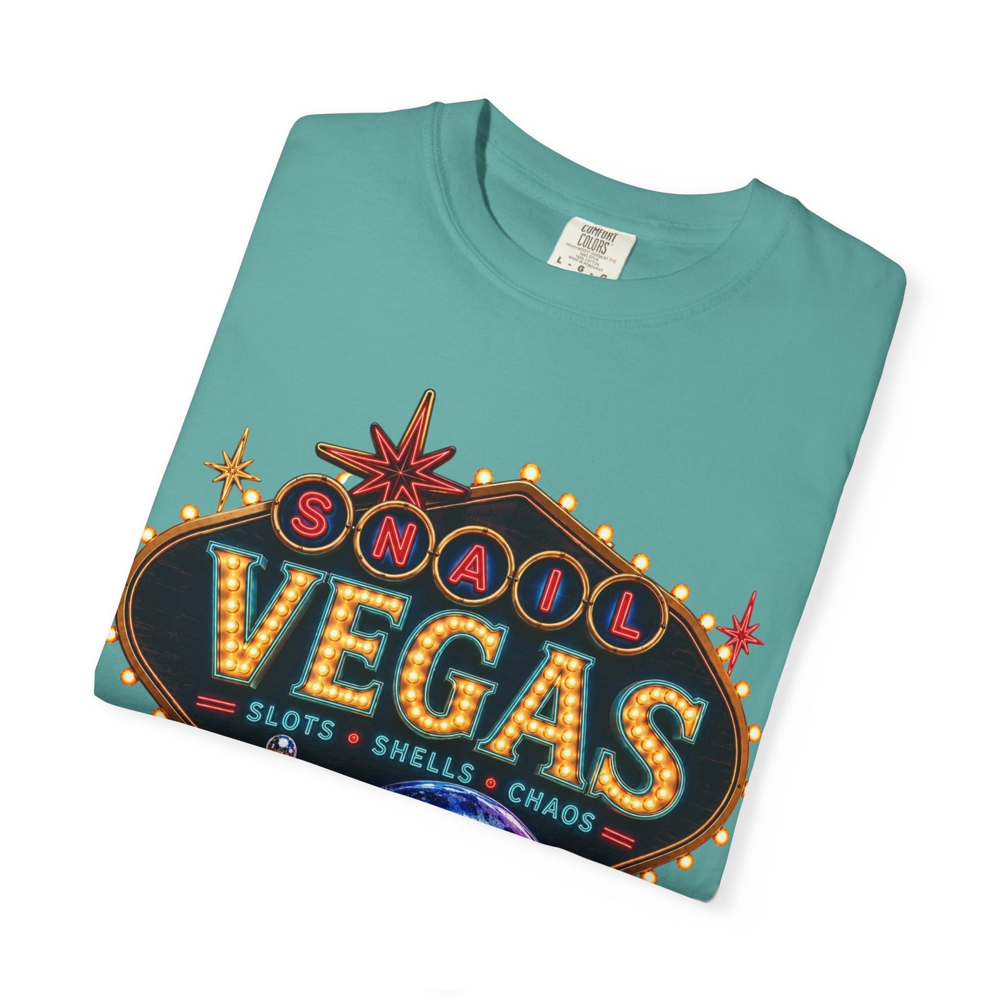 Snail Vegas Comfort Colors Tee 🎰🐌✨