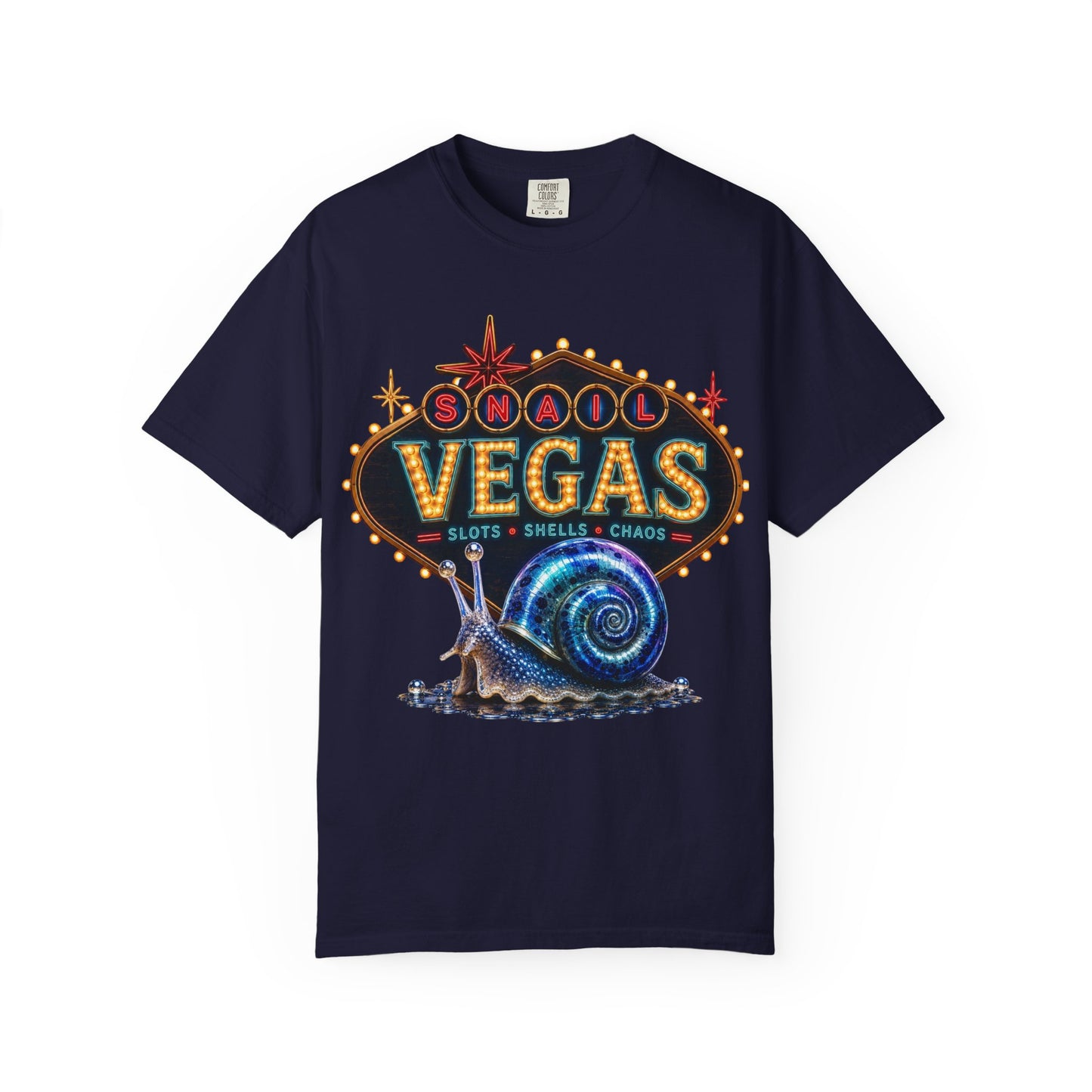 Snail Vegas Comfort Colors Tee 🎰🐌✨