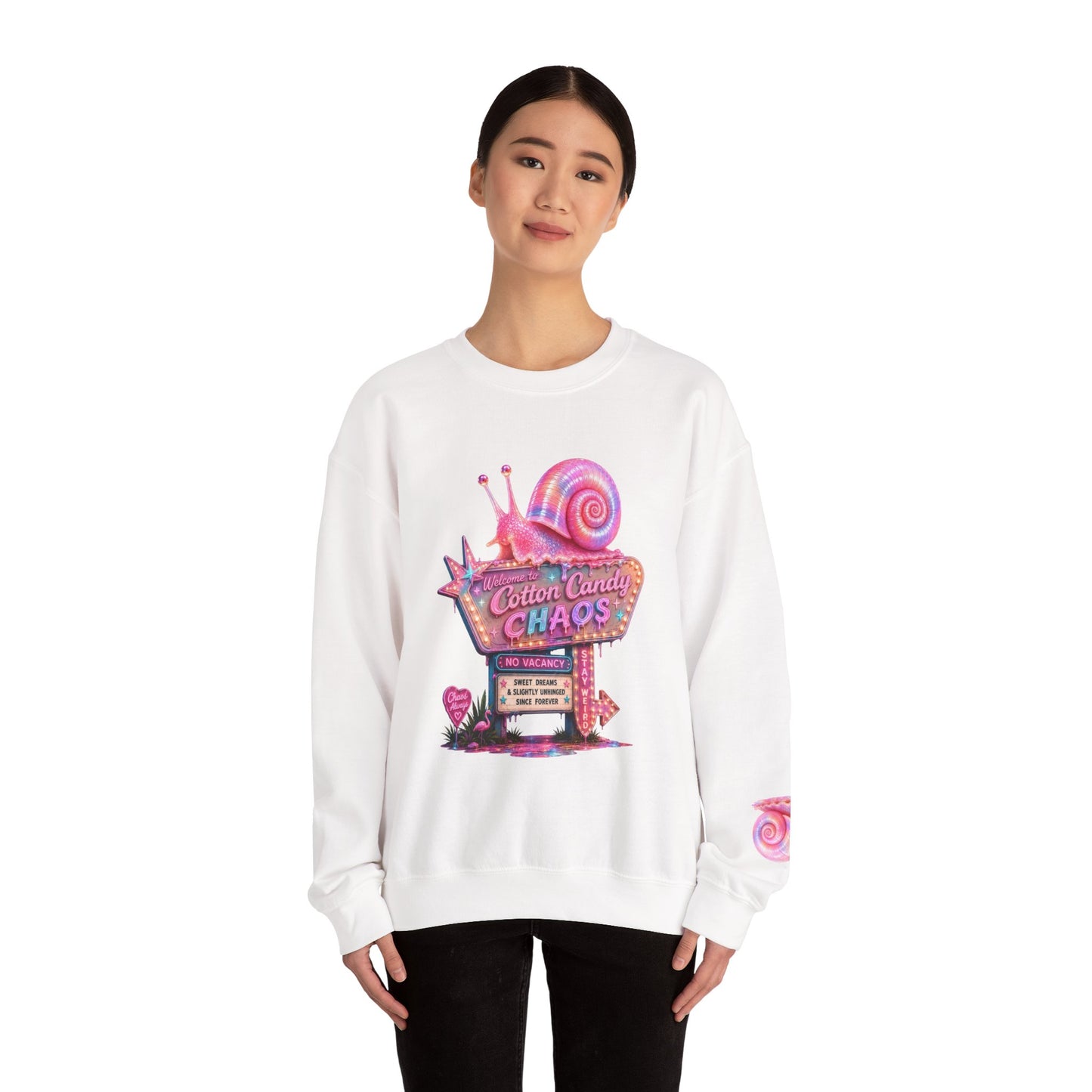 Cotton Candy Chaos Retro Motel Crewneck