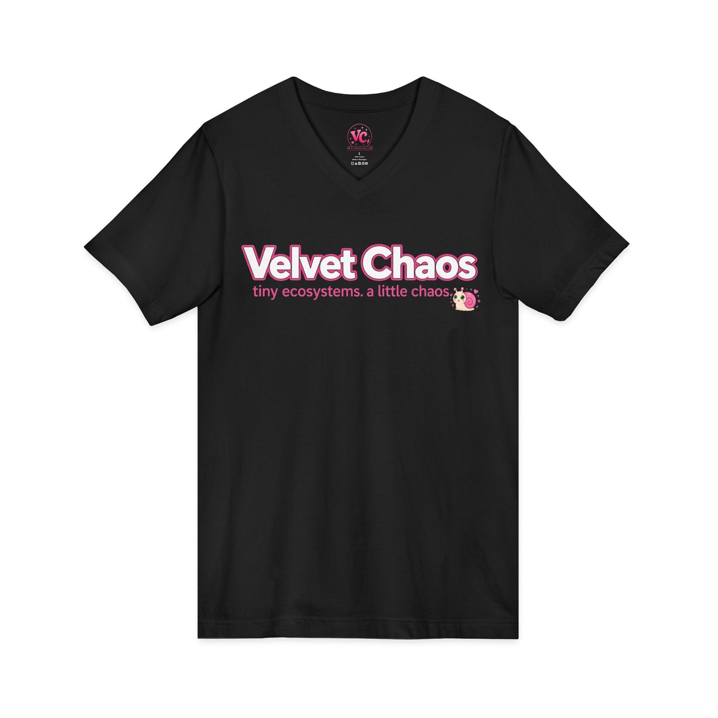 Velvet Chaos Classic V-Neck Tee