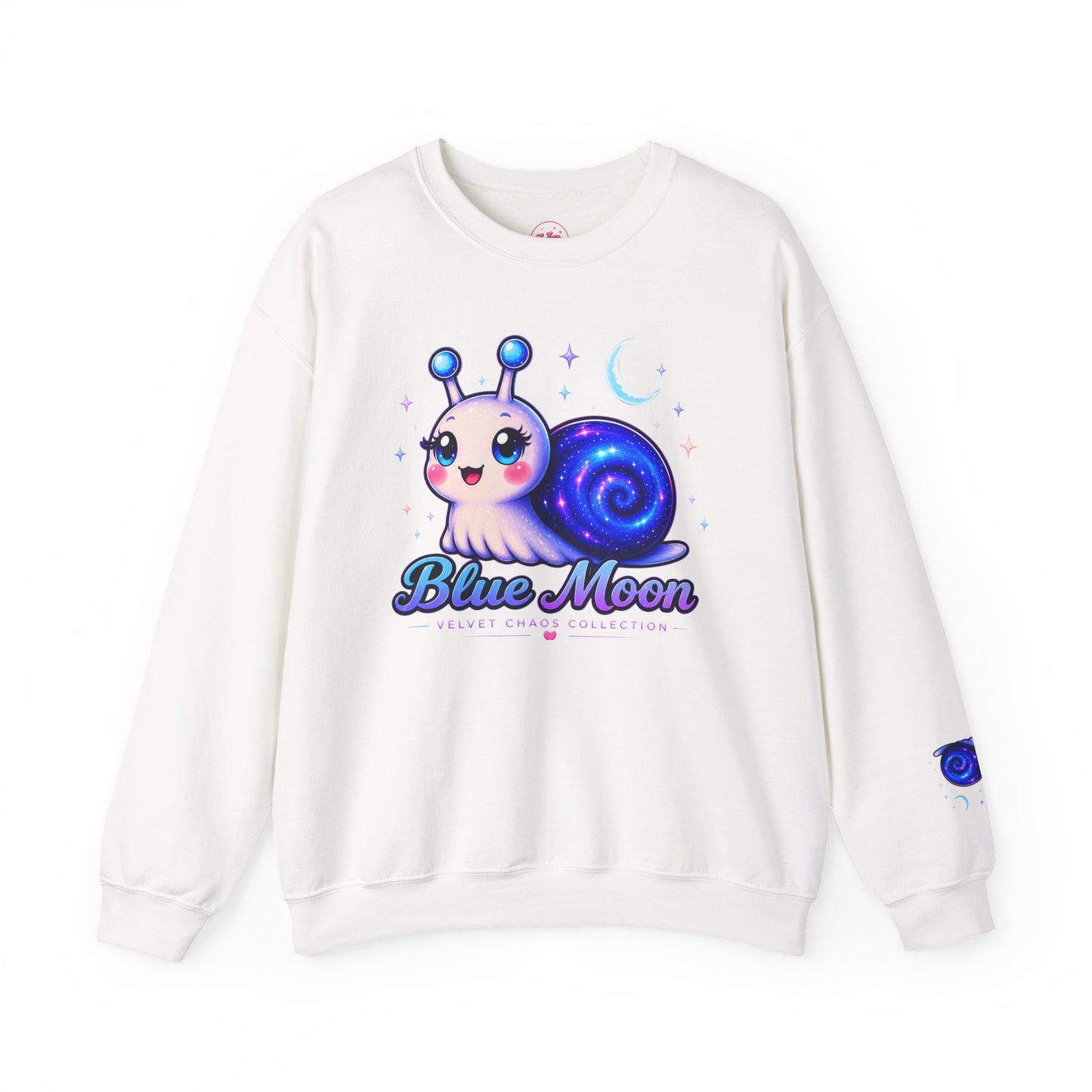 Blue Moon Crewneck Sweatshirt | Velvet Chaos Collection