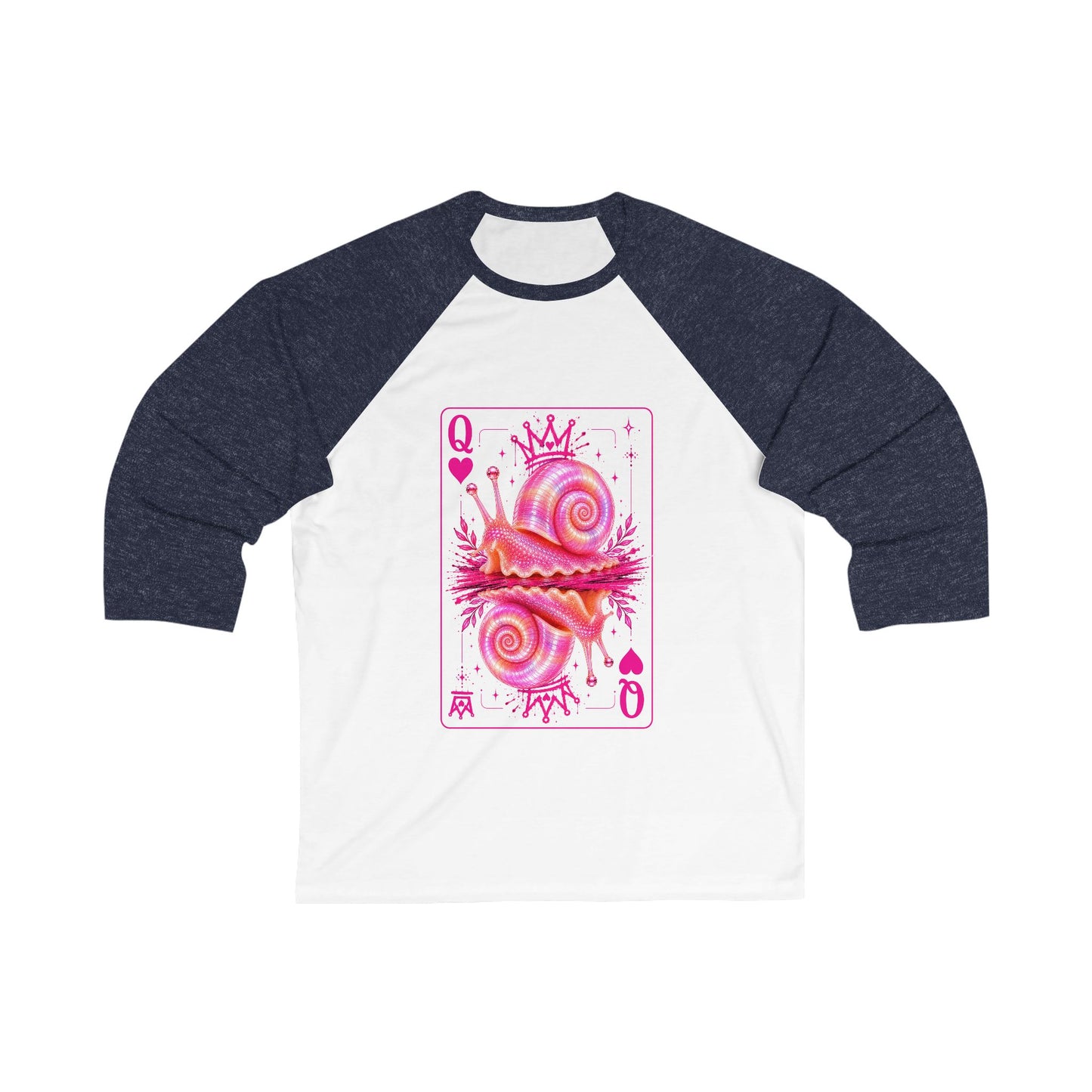 Queen of Hearts Ramshorn Baseball Tee