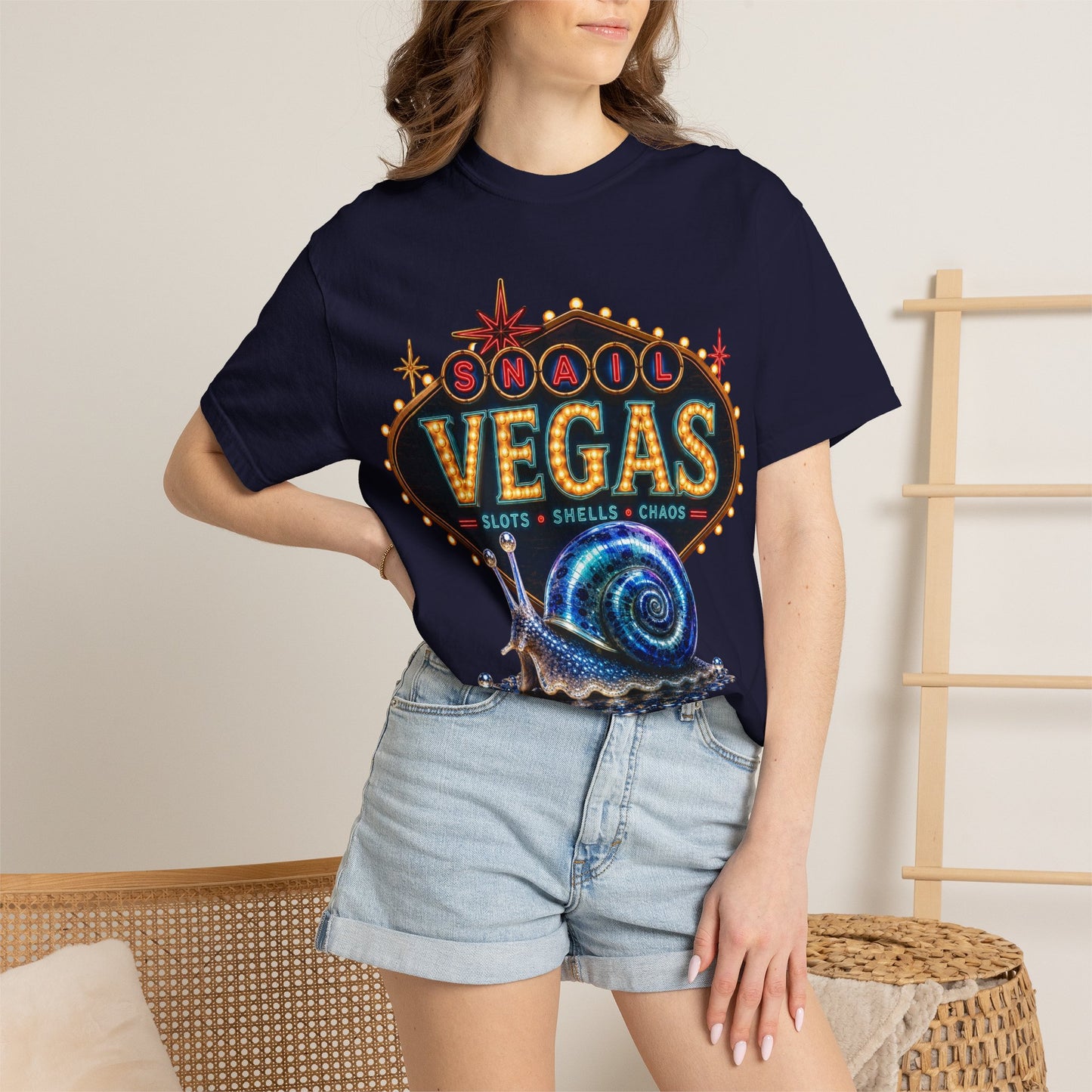 Snail Vegas Comfort Colors Tee 🎰🐌✨
